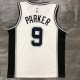 Men's San Antonio Spurs Tony Parker #9 Nike White 2020/21 Swingman Jersey - Association Edition