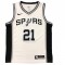 Men's San Antonio Spurs Tim Duncan #21 Nike White 2020/21 Swingman Jersey - Association Edition