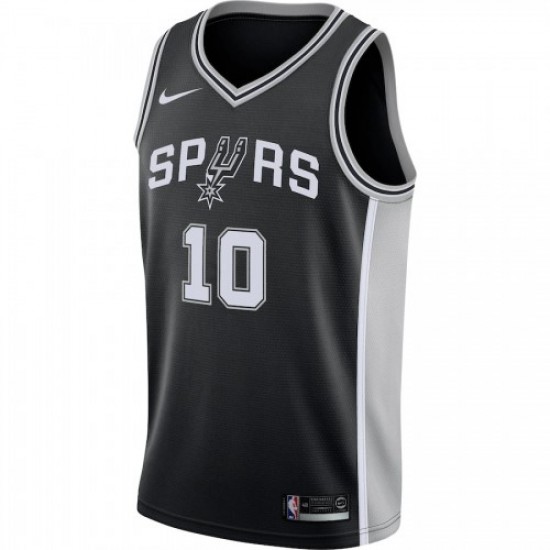 Men's San Antonio Spurs DeMar DeRozan #10 Nike Black Swingman Jersey - Icon Edition