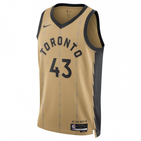 Pascal Siakam Toronto Raptors Nike Unisex 2023/24 Swingman Jersey - Gold - City Edition