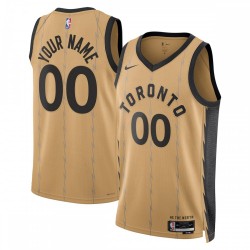 Toronto Raptors Nike Unisex 2023/24 Custom Swingman Jersey - Gold - City Edition