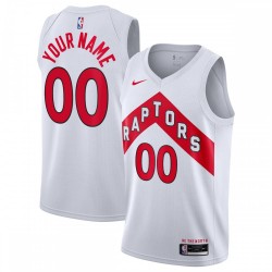 Toronto Raptors Nike 2020/21 Swingman Custom Jersey - Association Edition - White