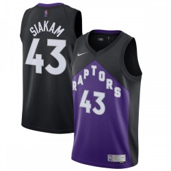 Pascal Siakam Toronto Raptors Nike 2020/21 Swingman Player Jersey Black/Purple - Earned Edition