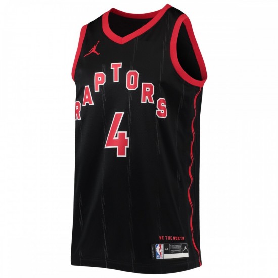 Scottie Barnes Toronto Raptors Jordan Brand 2021/22 Swingman Jersey - Statement Edition - Black