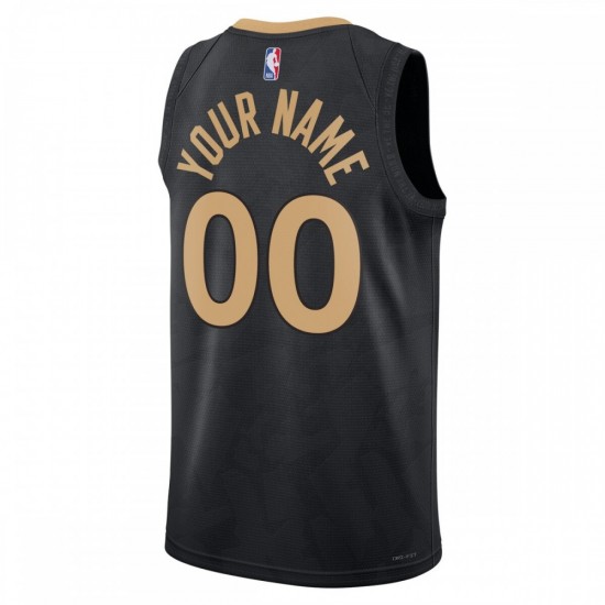 Toronto Raptors Nike Unisex 2022/23 Swingman Custom Jersey - City Edition - Black