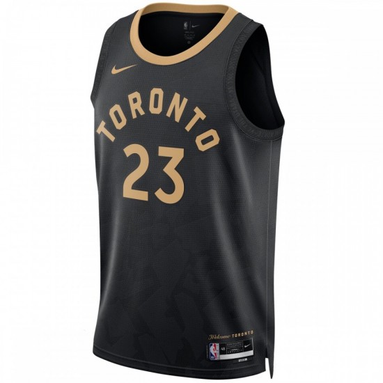 Fred VanVleet Toronto Raptors Nike Unisex 2022/23 Swingman Jersey - City Edition - Black