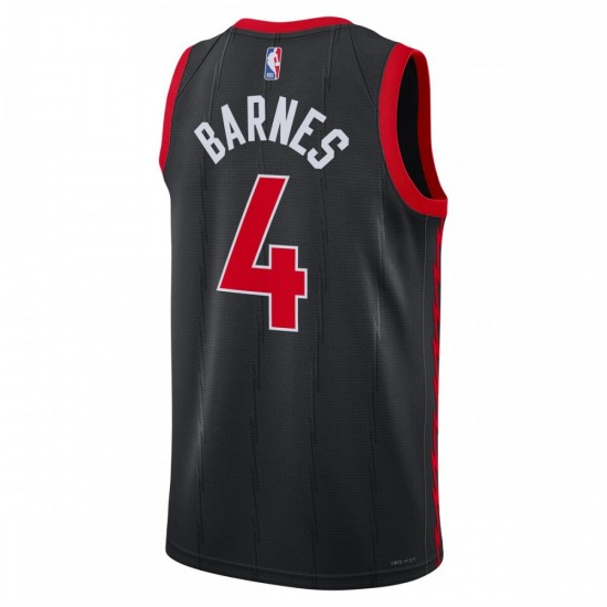 Scottie Barnes Toronto Raptors Jordan Brand 2022/23 Replica Swingman Jersey - Statement Edition - Black