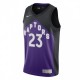 Men's Toronto Raptors Fred VanVleet #23 Nike Black&Purple 2021 Swingman Jersey - Earned Edition