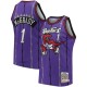 Men's Toronto Raptors Tracy McGrady #1 Throwback Mitchell & Ness Purple 98-99 Hardwood Classics Jersey