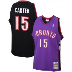 Men's Toronto Raptors Vince Carter #15 Throwback Mitchell & Ness Purple 99-00 Hardwood Classics Jersey