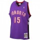 Men's Toronto Raptors Vince Carter #15 Throwback Mitchell & Ness Purple 99-00 Hardwood Classics Jersey