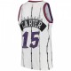 Men's Toronto Raptors Vince Carter #15 Mitchell&Ness White 1998-99 Hardwood Classics Swingman Jersey