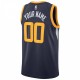 Utah Jazz Nike Swingman Custom Jersey Navy - Icon Edition