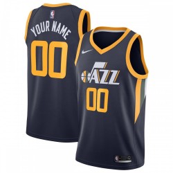 Utah Jazz Nike Swingman Custom Jersey Navy - Icon Edition