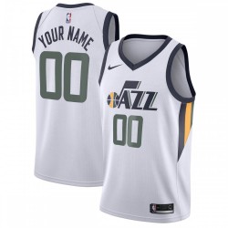 Utah Jazz Nike Swingman Custom Jersey - Association Edition - White