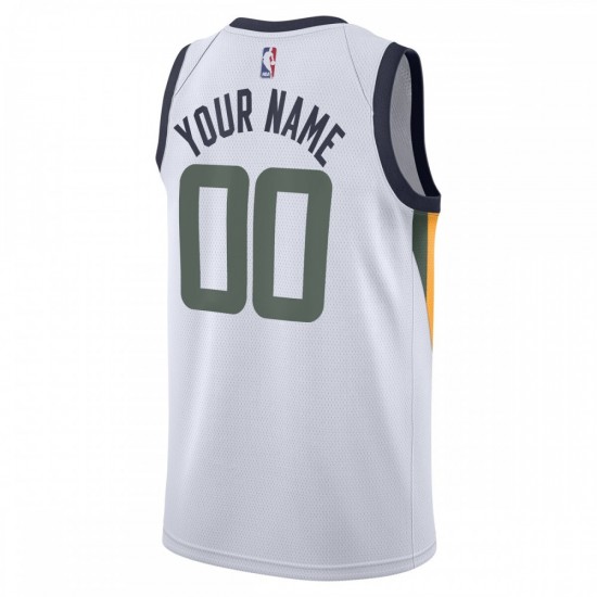 Utah Jazz Nike 2020/21 Swingman Custom Jersey - Association Edition - White