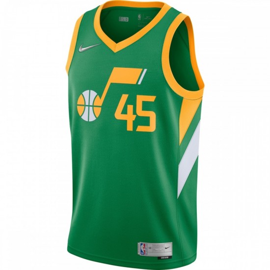 Donovan Mitchell Utah Jazz Nike 2020/21 Swingman Player Jersey Green - Earned Edition