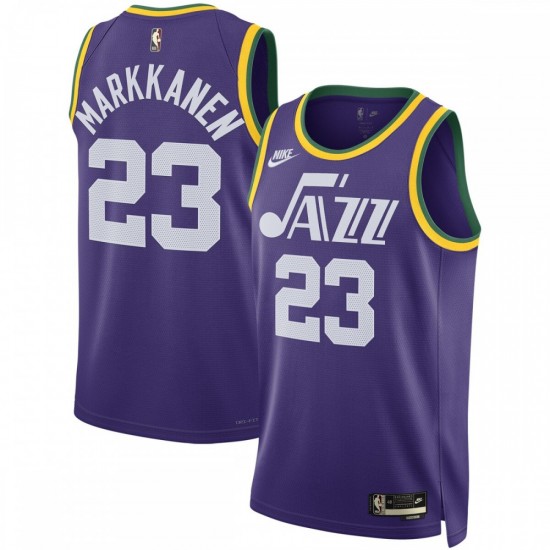 Lauri Markkanen Utah Jazz Nike Unisex 2023/24 Swingman Replica Jersey - Classic Edition - Purple