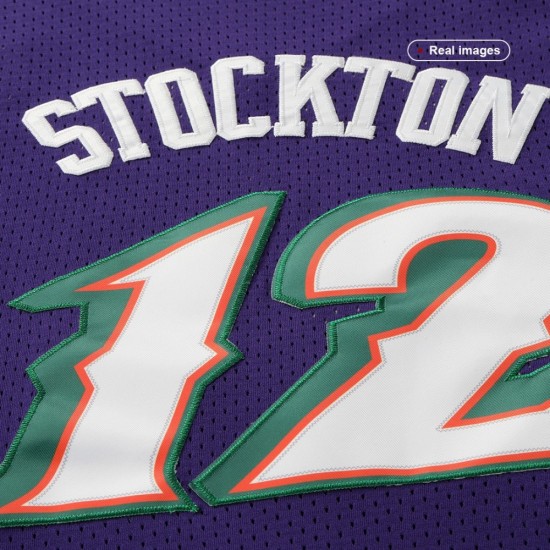 Utah Jazz John Stockton #12 Adidas Purple 1996/97 Swingman NBA Jersey