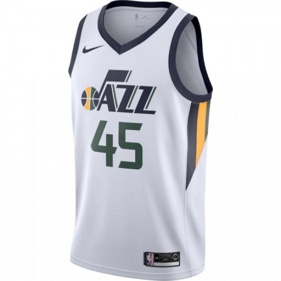 Men's Utah Jazz Donovan Mitchell #45 Nike White Swingman Jersey - Association Edition