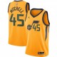 Men's Utah Jazz Donovan Mitchell #45 Jordan Gold 2020/21 Swingman Jersey - Statement Edition