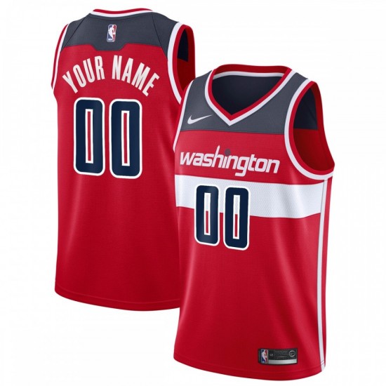 Washington Wizards Nike Custom Swingman Jersey - Icon Edition - Red