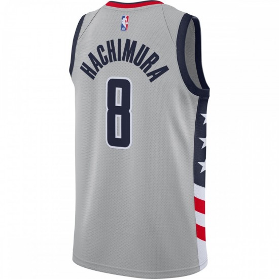 Rui Hachimura Washington Wizards Nike 2020/21 Swingman Player Jersey Gray - City Edition