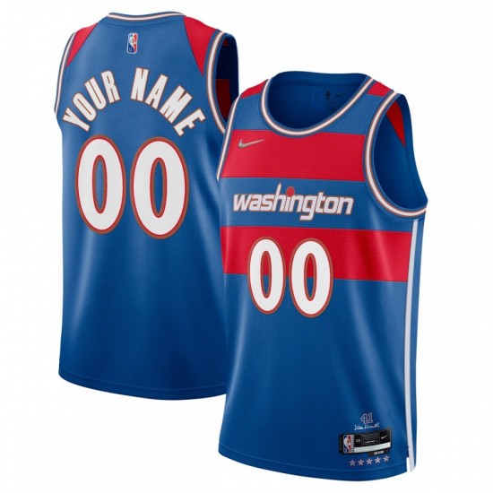 Washington Wizards Nike 2021/22 Swingman Custom Jersey - City Edition - Royal