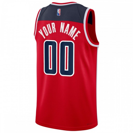 Washington Wizards Nike 2021/22 Diamond Swingman Custom Jersey - Icon Edition - Red