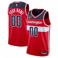 Washington Wizards Nike Unisex 2022/23 Swingman Custom Jersey Red - Icon Edition