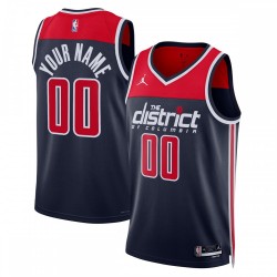 Washington Wizards Jordan Brand Unisex 2022/23 Swingman Custom Jersey - Statement Edition - Navy