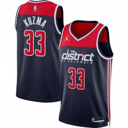 Kyle Kuzma Washington Wizards Jordan Brand 2022/23 Statement Edition Swingman Jersey - Navy