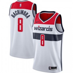 Men's Washington Wizards Rui Hachimura #8 Nike White 2020/21 Swingman Jersey - Association Edition