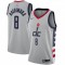 Men's Washington Wizards Rui Hachimura #8 Nike Gray 2020/21 Swingman Player Jersey – City Edition