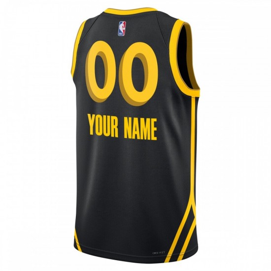 Golden State Warriors Nike Unisex 2023/24 Custom Swingman Jersey - Black - City Edition