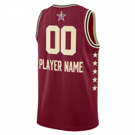 Jordan Brand Unisex 2024 NBA All-Star Game Swingman Custom Jersey - Crimson