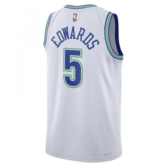 Unisex Nike Anthony Edwards White Minnesota Timberwolves 2023/24 Swingman Jersey - Classic Edition