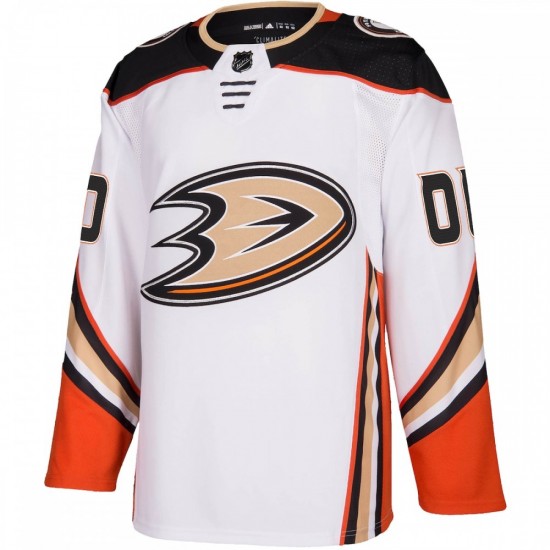 Anaheim Ducks adidas 2020/21 Away Authentic Custom Jersey - White