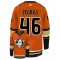 Men's Anaheim Ducks Trevor Zegras #46 adidas Orange Alternate Authentic Jersey