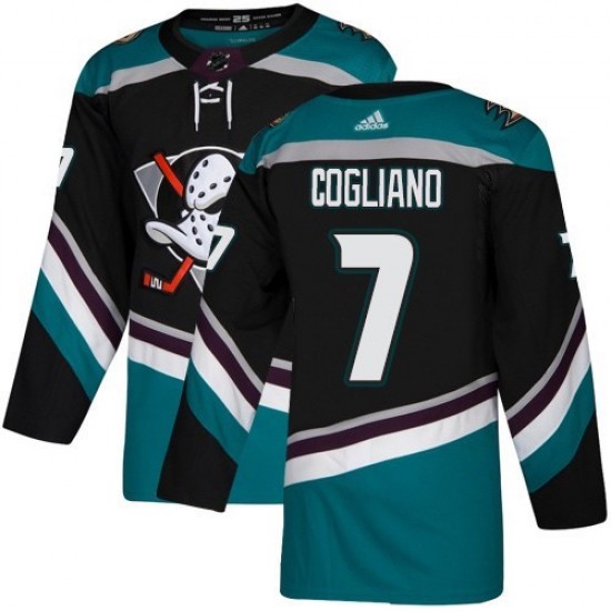 Men's Anaheim Ducks Andrew Cogliano #7 adidas Green Alternate Authentic Jersey