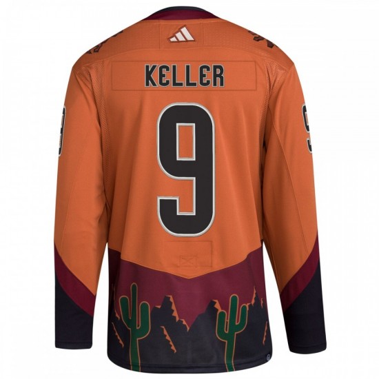 Clayton Keller Arizona Coyotes adidas Reverse Retro 2.0 Authentic Player Jersey - Burnt Orange