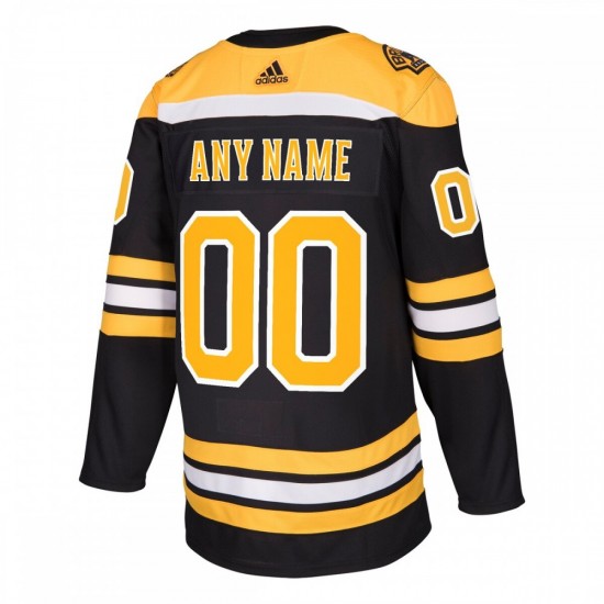 Boston Bruins adidas Authentic Custom Jersey - Black