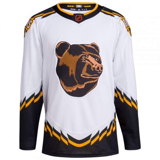 Boston Bruins adidas Reverse Retro 2.0 Authentic Blank Jersey - White