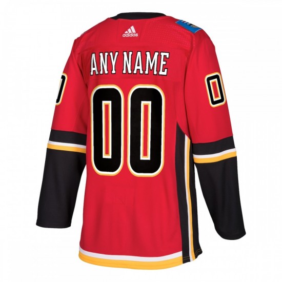 Calgary Flames adidas Authentic Custom Jersey - Red