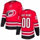 Carolina Hurricanes adidas Authentic Custom Jersey - Red