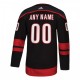 Men's Carolina Hurricanes adidas Black Alternate Authentic Custom Jersey