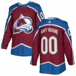 Colorado Avalanche adidas Authentic Custom Jersey - Burgundy