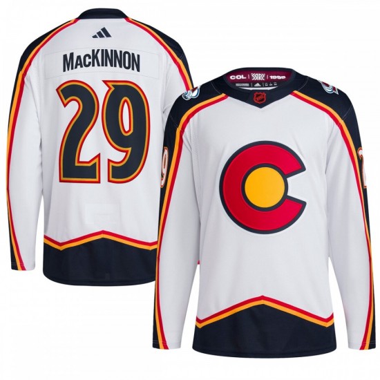 Nathan MacKinnon Colorado Avalanche adidas Reverse Retro 2.0 Authentic Player Jersey - White