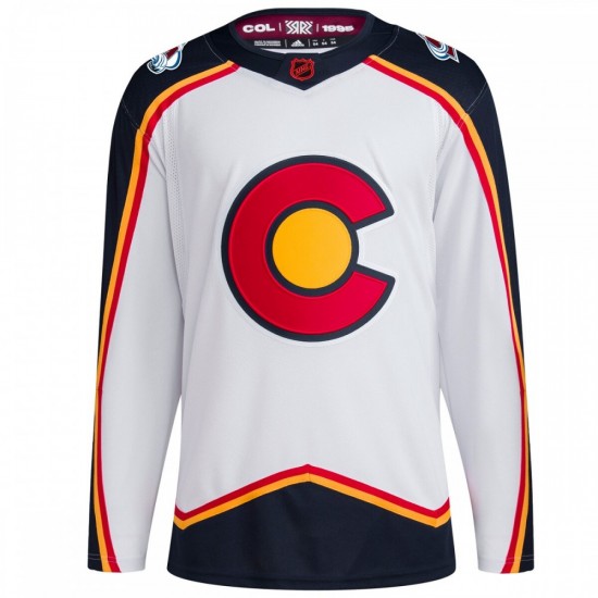 Colorado Avalanche adidas Reverse Retro 2.0 Authentic Blank Jersey - White