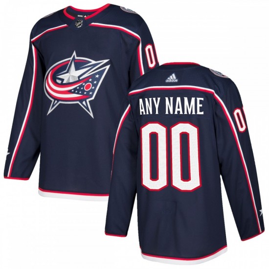 Columbus Blue Jackets adidas Authentic Custom Jersey - Navy